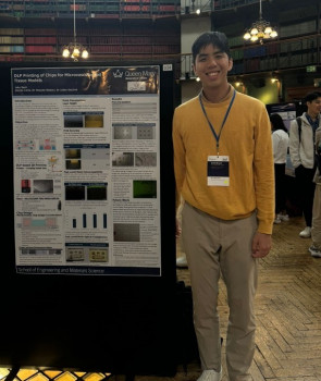 Jake Seah presenting his poster